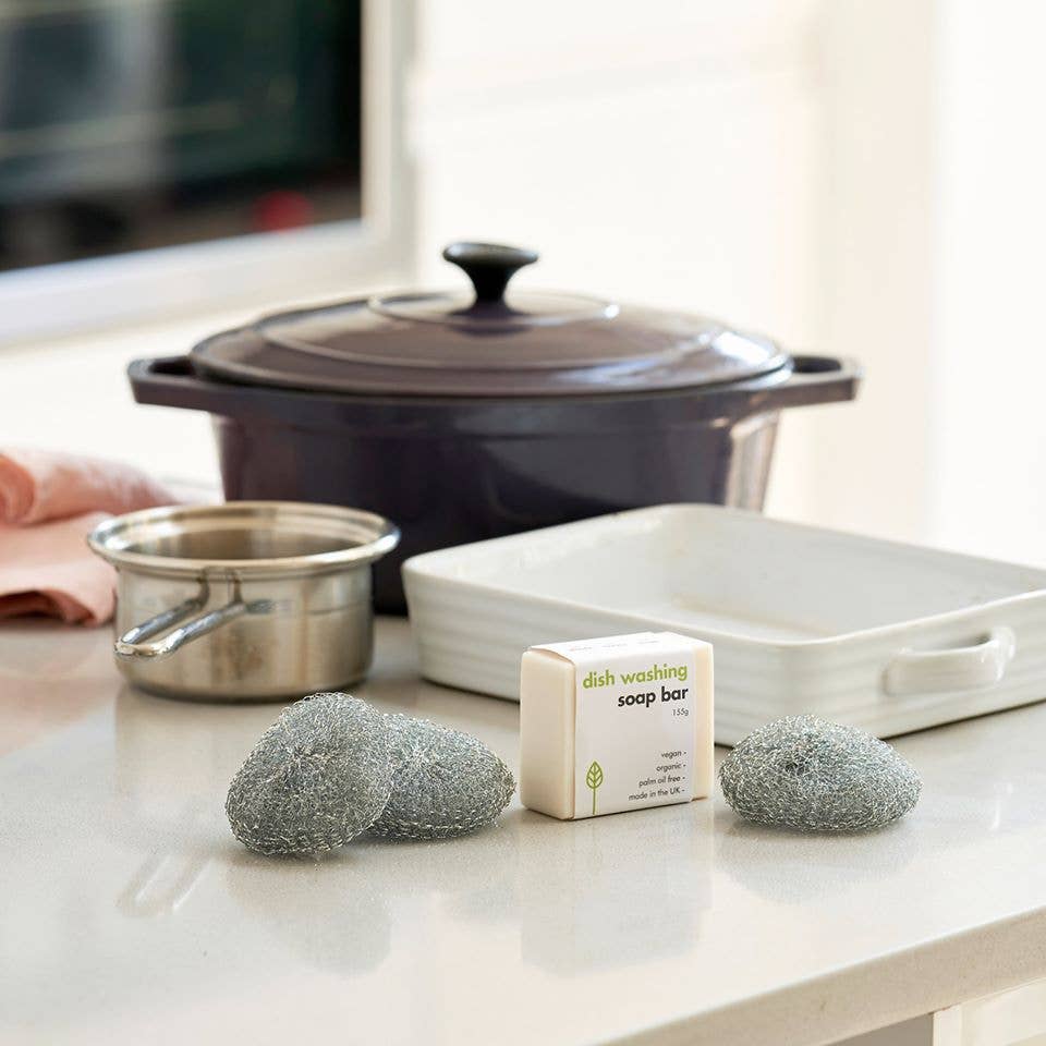 Steel Scourers - 3 Pack - 1 Unit