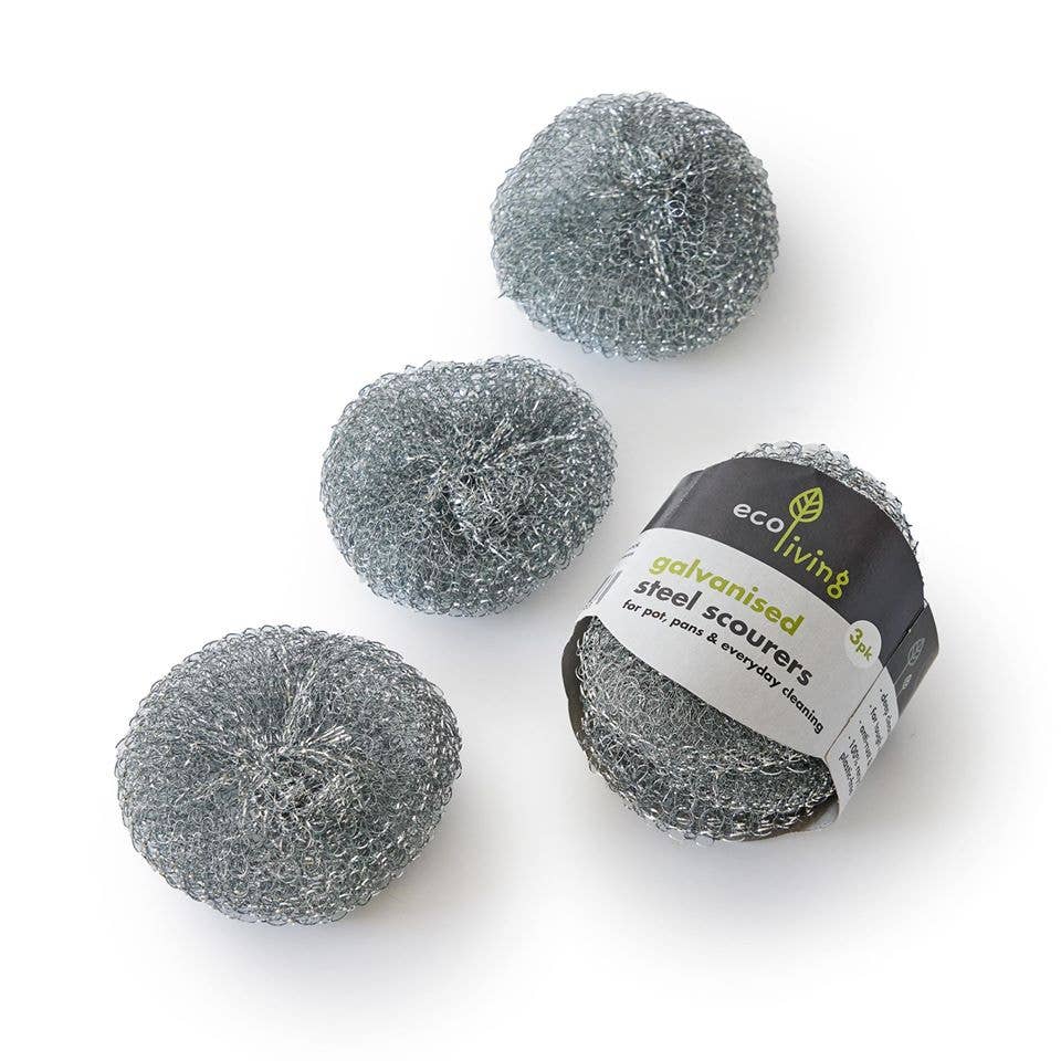 Steel Scourers - 3 Pack - 1 Unit