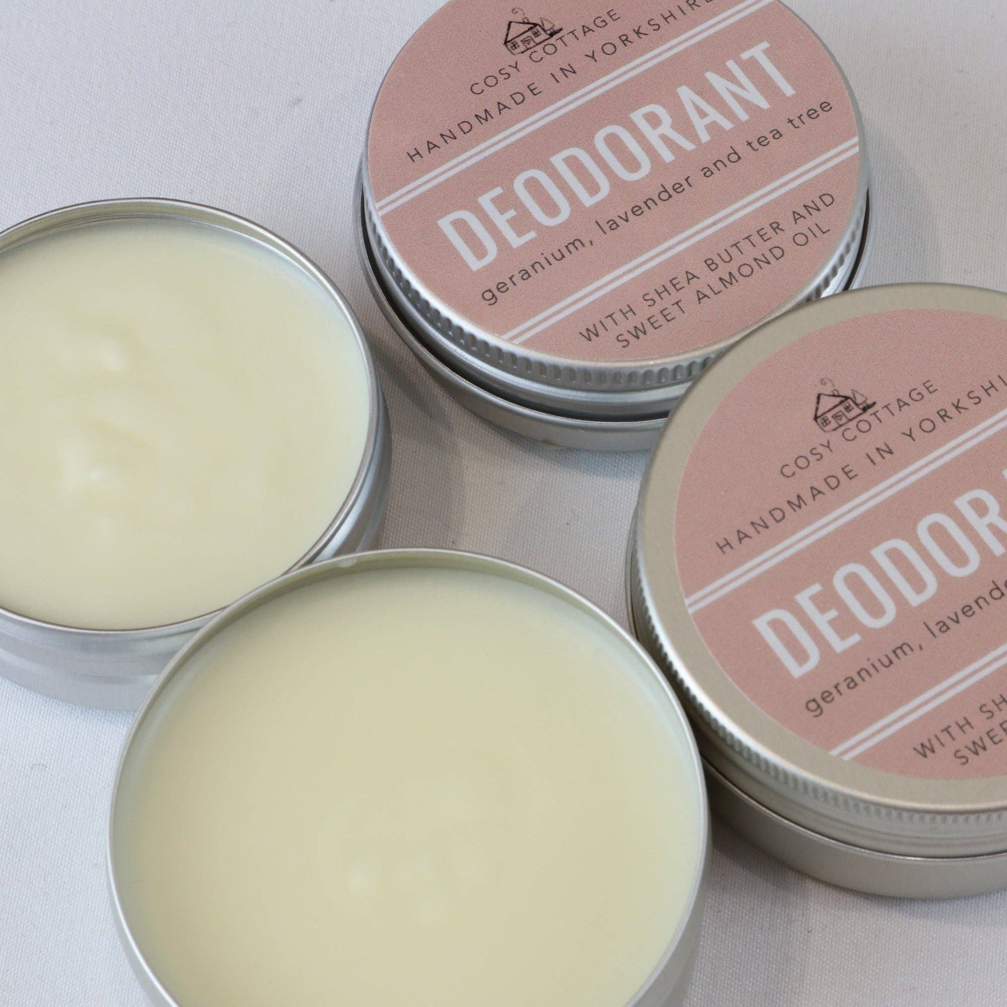 Natural deodorant in a tin - made in Yorkshire