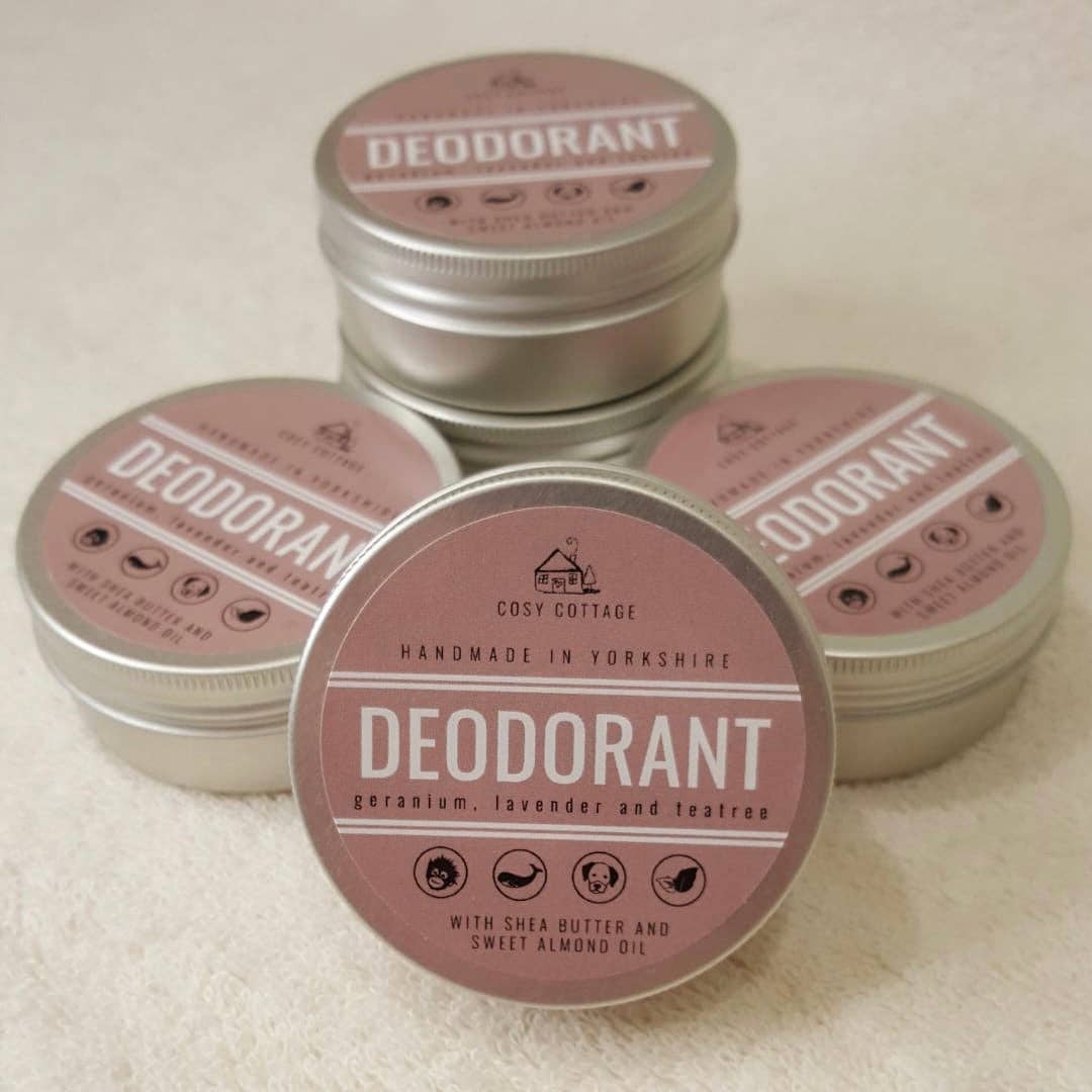 Natural deodorant in a tin - made in Yorkshire