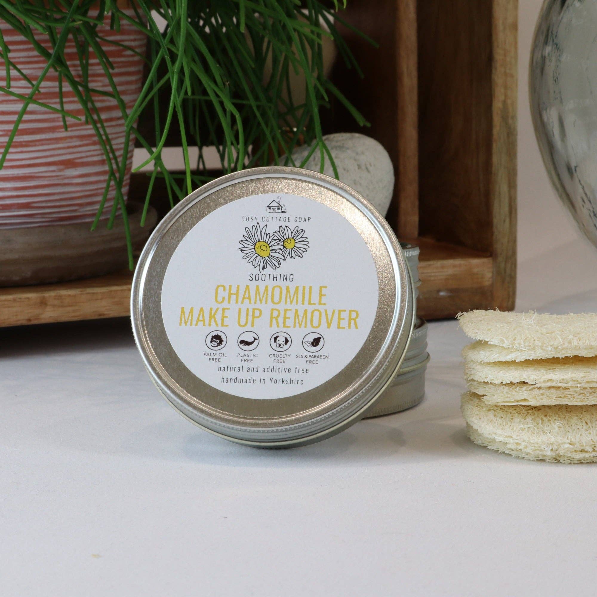 Tin of chamomile make-up remover - made in Yorkshire