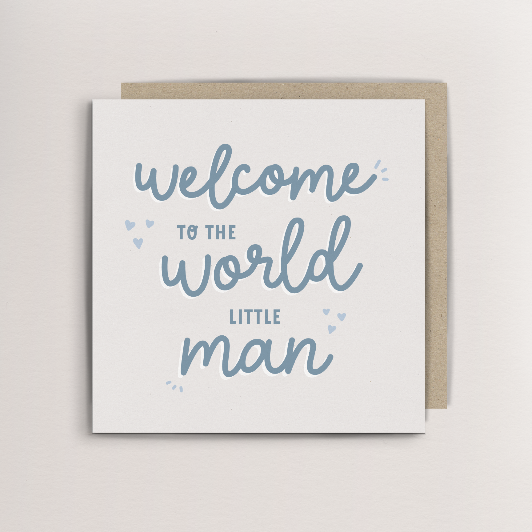Welcome to the world little man - new baby card