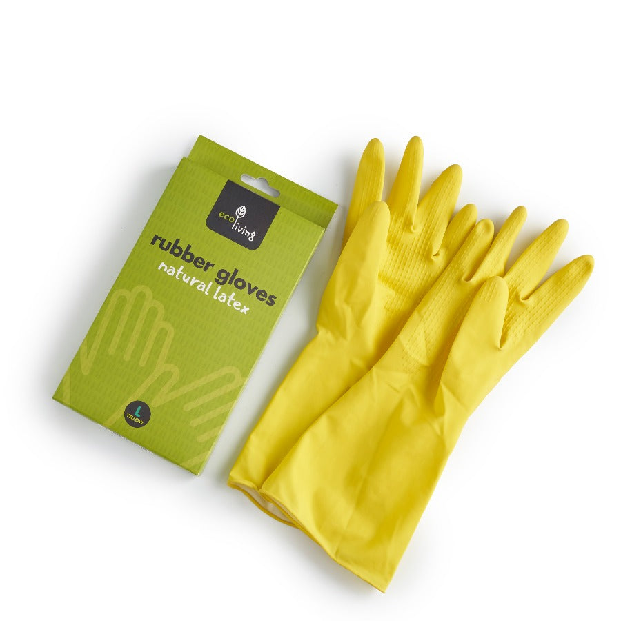 Natural Latex rubber gloves