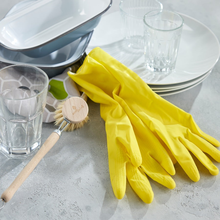 Natural Latex rubber gloves