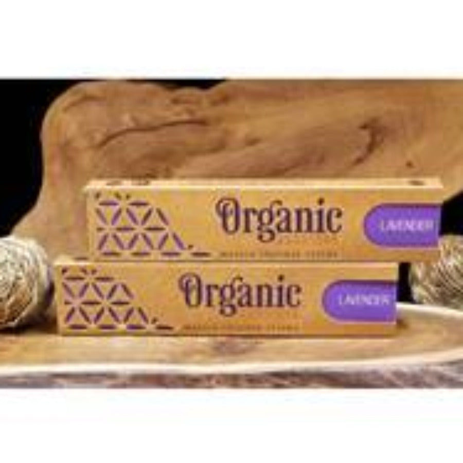 Box of lavender incense