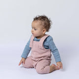 Baby Ribbed Cotton Dungarees