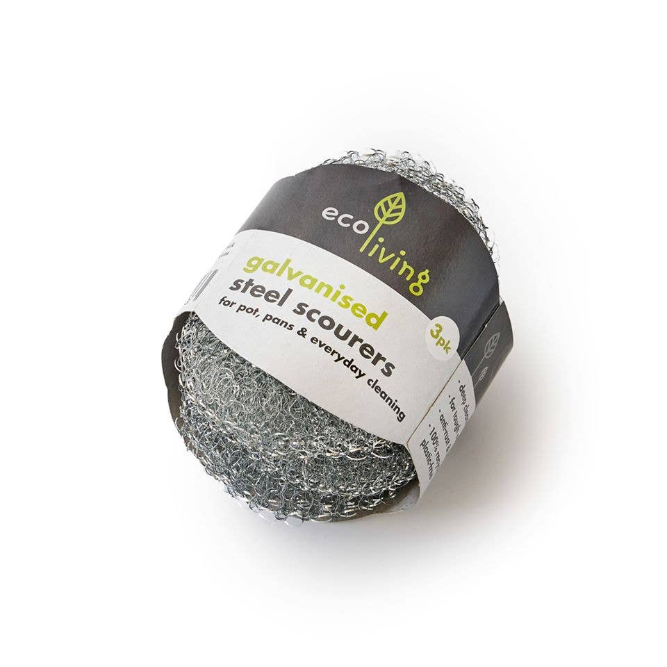 Steel Scourers - 3 Pack - 1 Unit