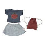 Dolls clothes set tshirt and skirt