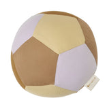 Fabric ball in blue and caramel colours