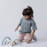 T-Shirt | Grey-Blue Camping