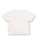 White t-shirt with colourful Hip Hip Hooray Slogan