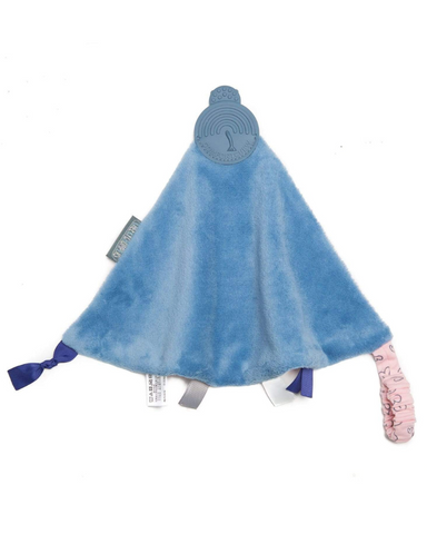Made with love comfort chew pink with blue backing.