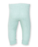 Cosy ribbed leggings in mint green  