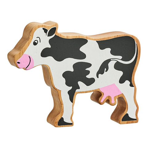 Wooden cow figure