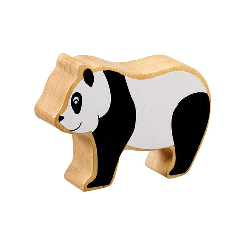 wooden black and white panda 