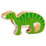Green iguanadon wooden figure