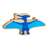 Blue Pterandon wooden figure. 