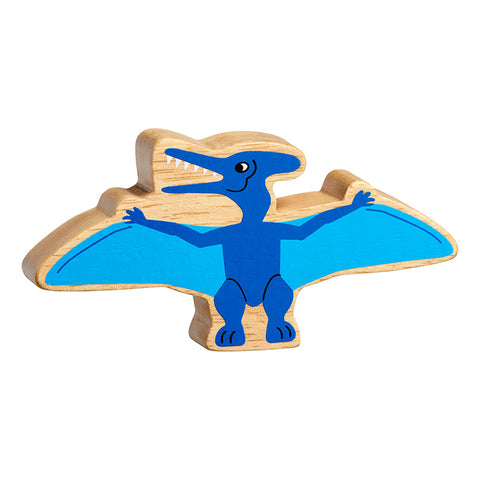 Blue Pterandon wooden figure. 