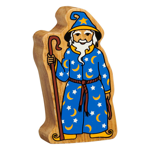 Wooden wizard figure