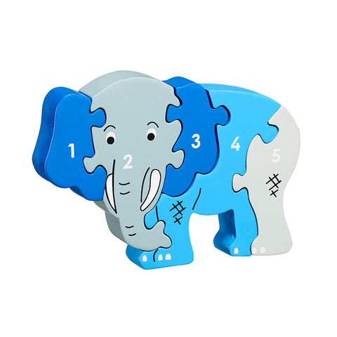 Elephant shaped wooden Jigsaw 