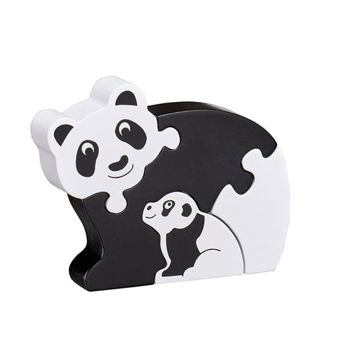 Panda jigsaw with 4 pieces. 