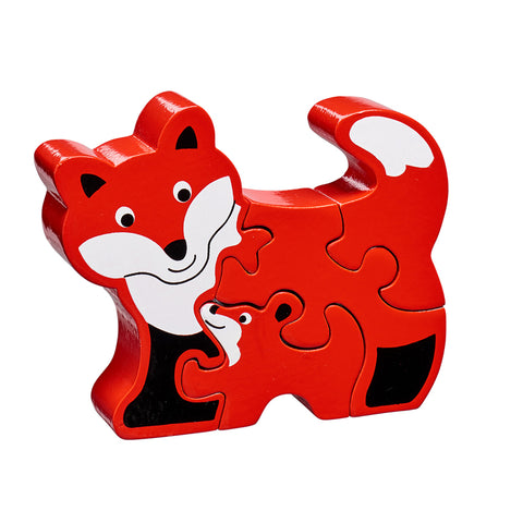 Fox and Cub wooden jigsaw