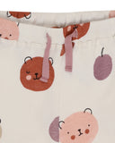 2 piece shorts and t-shirt set in a cute teddy bears all over print