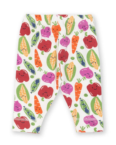 Leggings with veggies printed all over